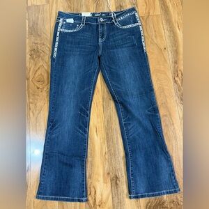 L.A. Idol Dark Blue Flare Jeans